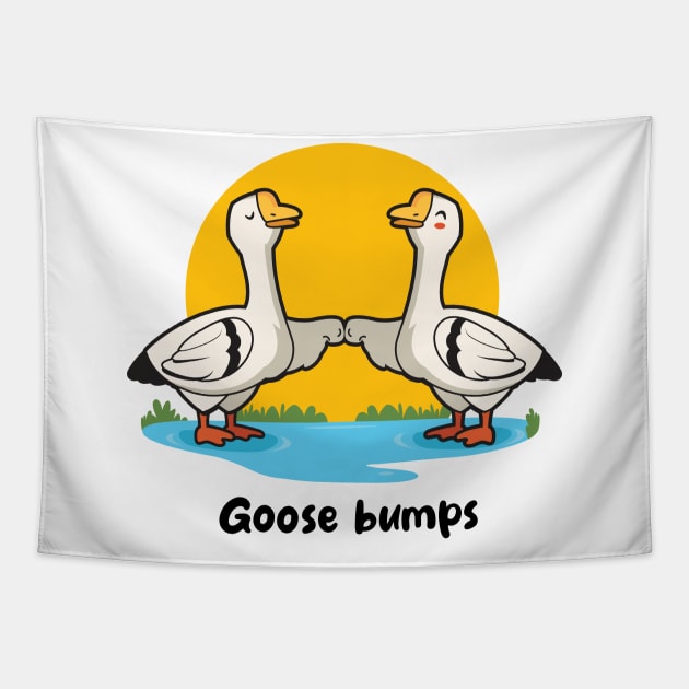 Goose bumps (on light colors) Tapestry by Messy Nessie