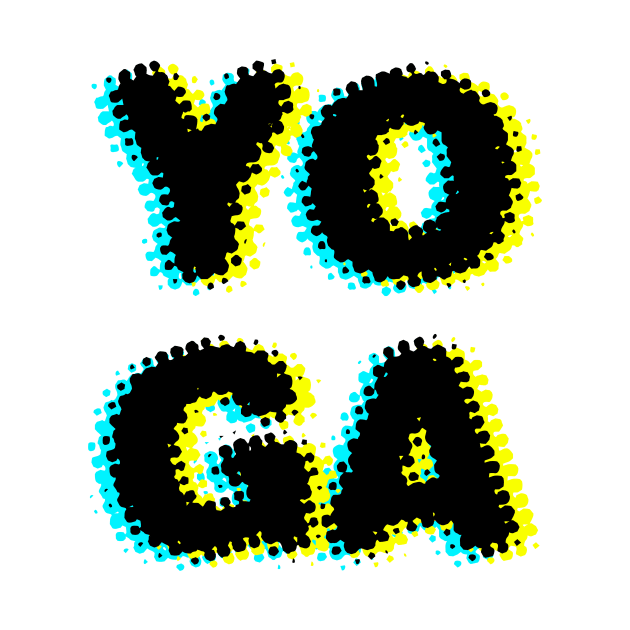 Yoga Halftone Black by SimonSay