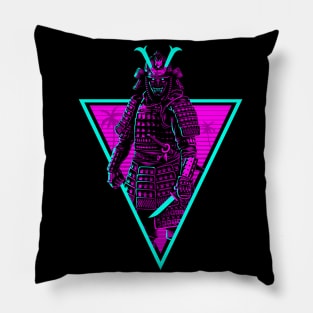 Retro triangle Samurai Pillow