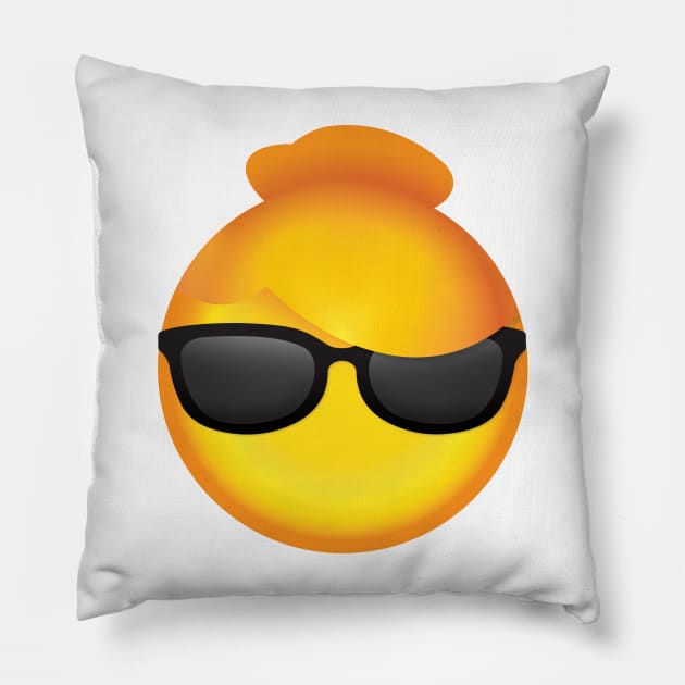 Cool Bun Emoji Pillow by Surplusweird