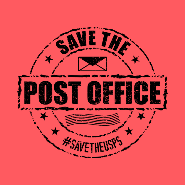 Vintage  Distressed Save The Post Office by KawaiinDoodle