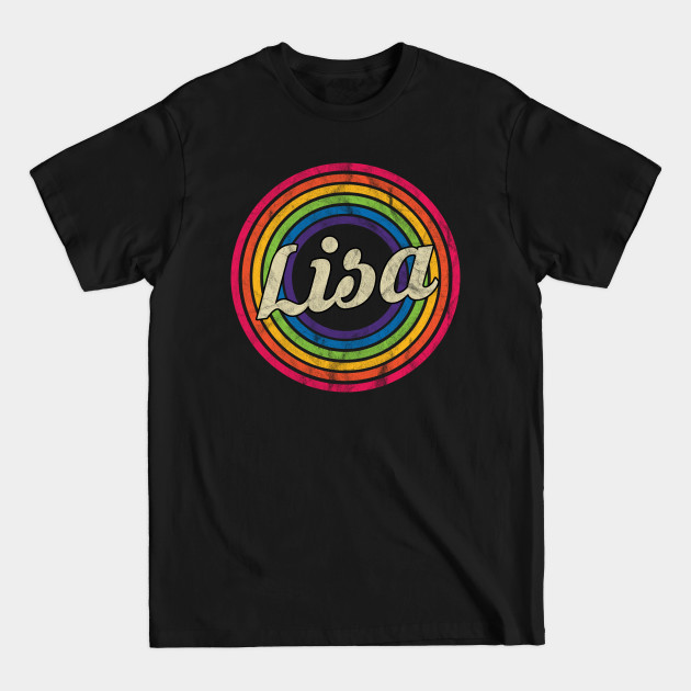 Discover Lisa - Retro Rainbow Faded-Style - Lisa - T-Shirt