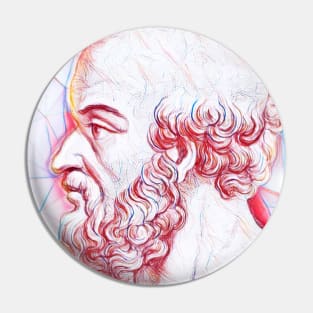 Eratosthenes of Cyrene Portrait | Eratosthenes of Cyrene Artwork | Line Art Pin