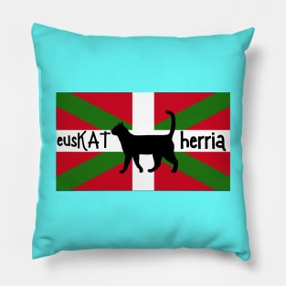 EusKAT Herria basque cat Pillow