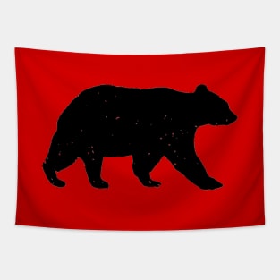 Distressed Vintage Bear Wild Nature Design Tapestry