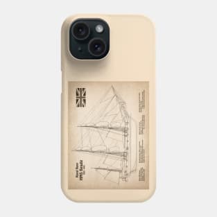 Charles Darwin HMS Beagle Tall Ship - SD Phone Case