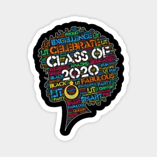 Class of 2020 Words in Afro Magnet