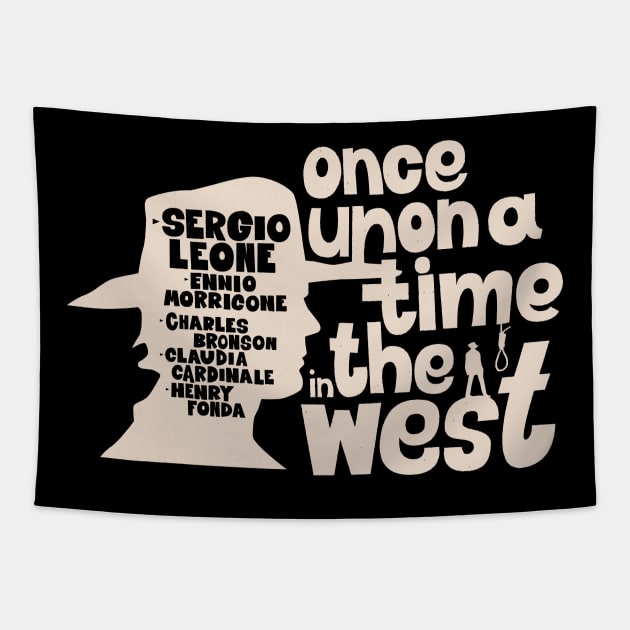 Serenade of the Spaghetti Western: Once Upon a Time in the West - SERGIO LEONE Tapestry by Boogosh