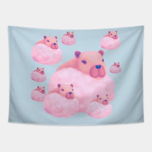 Capybaras In The Clouds Tapestry