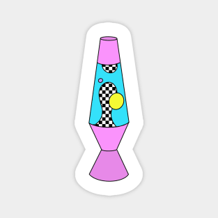 1990's Checkerboard Lava Lamp Magnet