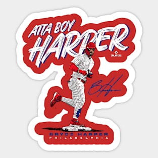 Bryce Harper #3 Philadelphia Phillies Signature Jersey  Sticker for Sale  by TheBmacz