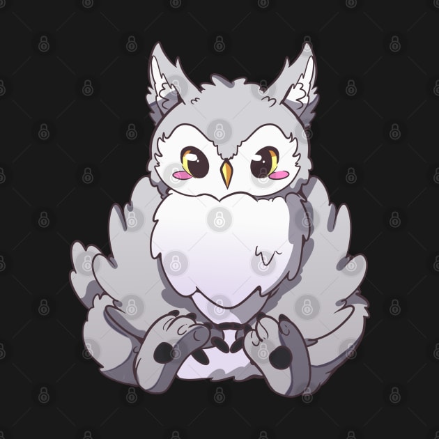 Cute Owl Bear by Necropolis by Night