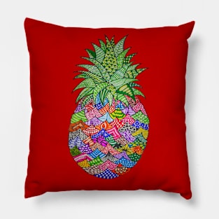 Zentangled Pineapple Pillow