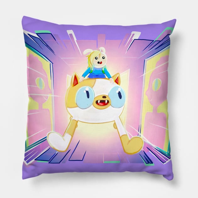 Fionna and Cake Pillow by art official sweetener
