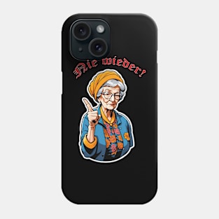 Nie wieder vergessen: Der erhobene Zeigefinger der Zeitzeugen Phone Case