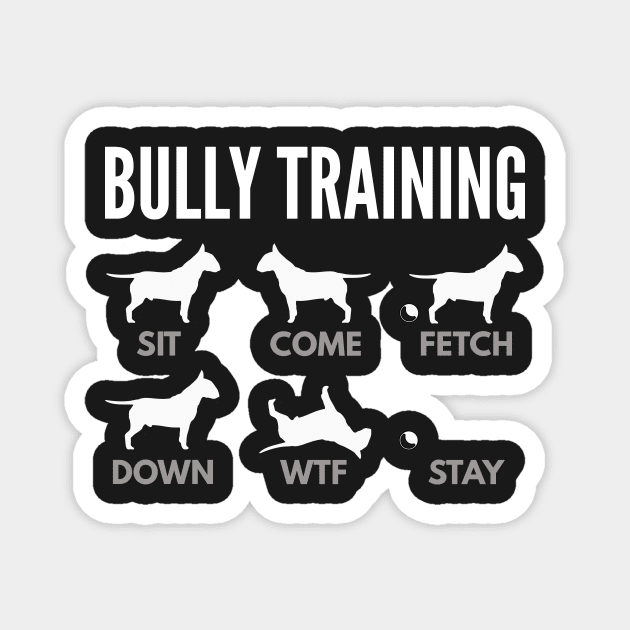 English Bull Terrier Bully Training Magnet by DoggyStyles