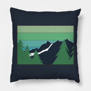Far Away Mountain Pillow