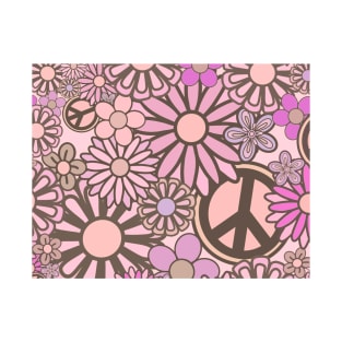 Pink flower power T-Shirt