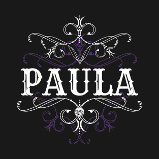 Paula Name Gothic Style Goth Ornament T-Shirt