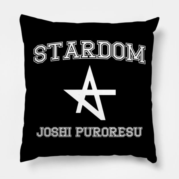 Stardom Varsity [White] Pillow by Spot Monkey Designs