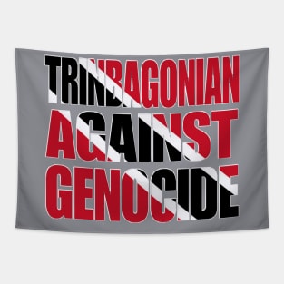 Trinbagonian Against Genocide - Flag Colors - Double-sided Tapestry