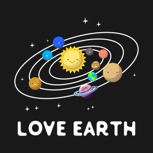 Funny Love Earth Shirt For Men Women T-Shirt