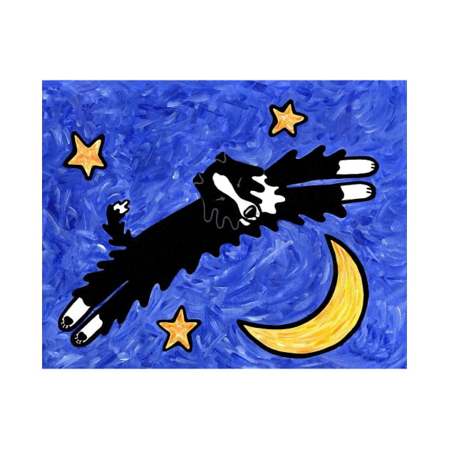 Border Collie Dream (print) by dogartgallery