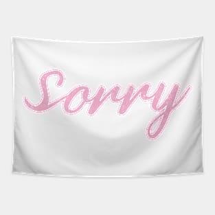 Sorry pink script Tapestry