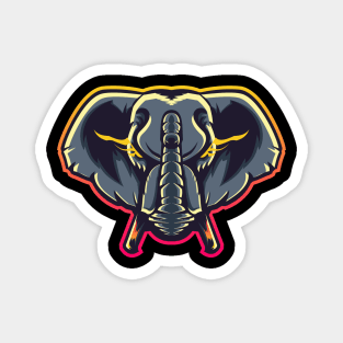 elephant mascot for esport logo Magnet
