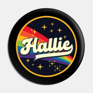 Hallie // Rainbow In Space Vintage Style Pin