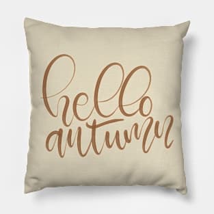 Hello Autumn Design Pillow