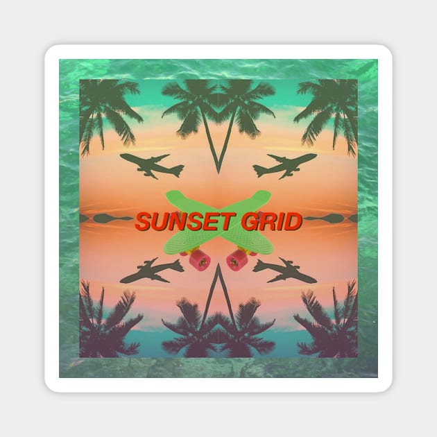 West Coast Retro Magnet by bluescreen