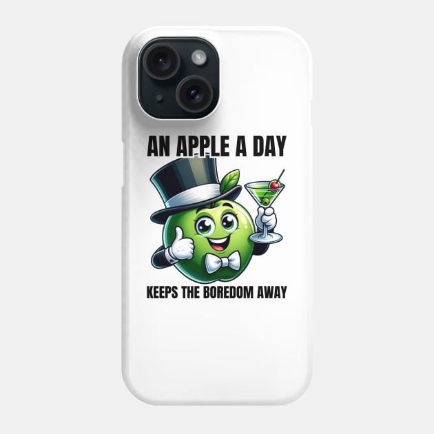 Elegant Apple Martini - An Apple A Day Keeps the Boredom Away Tee Phone Case by vk09design