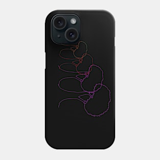 Colored Tree Silhouettes Phone Case