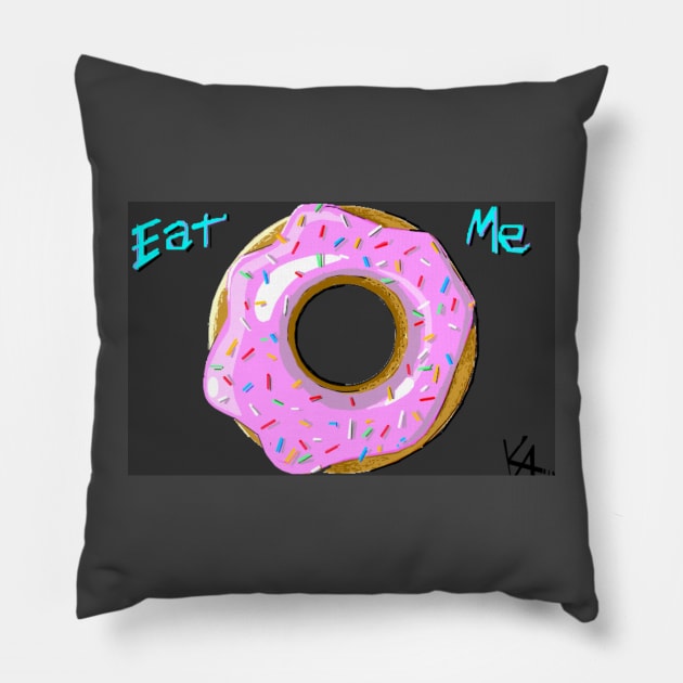 Eat Me (Donut) Pillow by Kaos