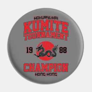 Kumite Tournament 1988 Champion (Variant) Pin