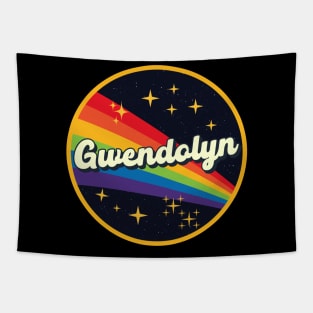 Gwendolyn // Rainbow In Space Vintage Style Tapestry