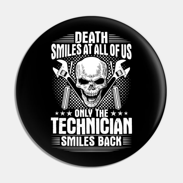 In-House Technician Company Technician Gift Pin by Krautshirts