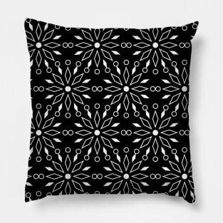 Black and white seamless pattern Pillow