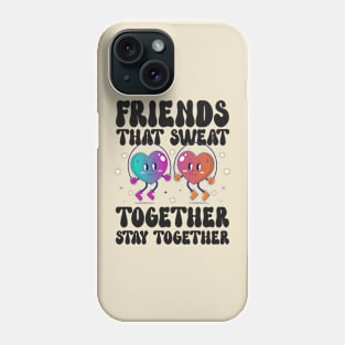 Workout Fitness Besties Friends bff Phone Case