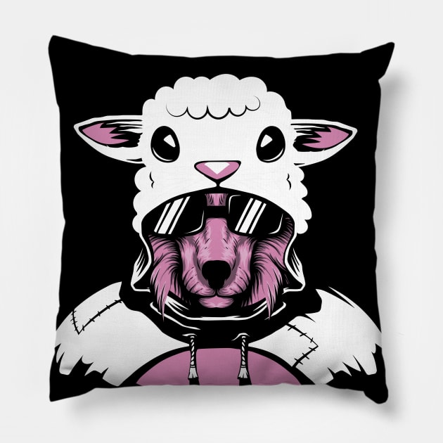 Wolf in sheep's clothing Pillow by VinagreShop