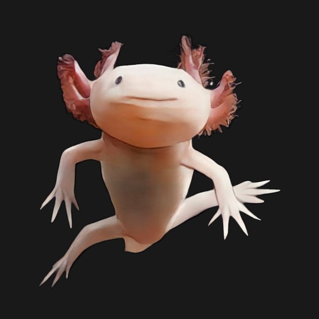 Axolotl motif realistic by Shadowbyte91