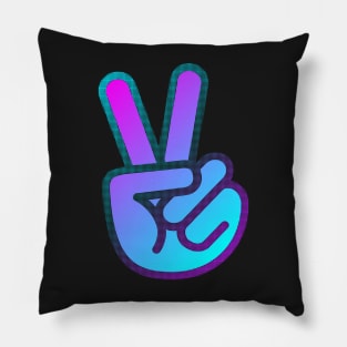 Two fingers (PEACE) Pillow