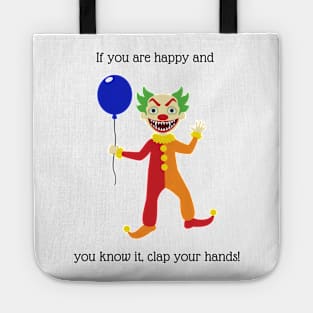 If you are happy and you know it nursery rhyme Tote