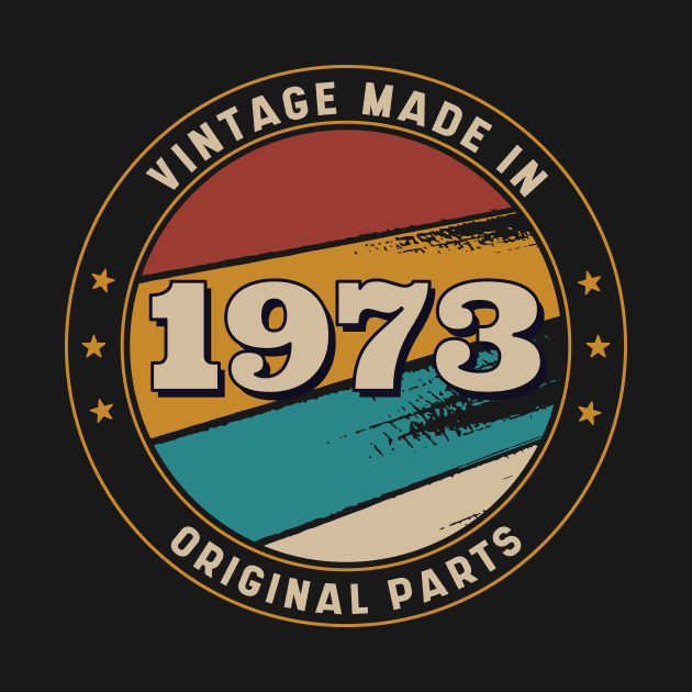 Vintage, Made in 1973 Retro Badge by SLAG_Creative