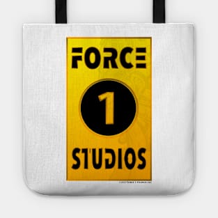 Force 1 Studios Gold Bar Logo (Light Shirts) Tote