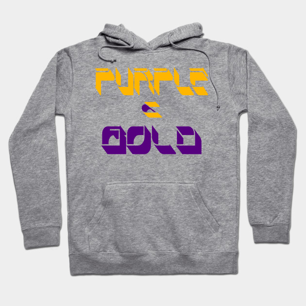 purple and gold hoodie