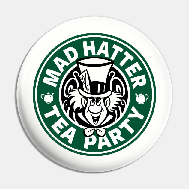 Mad Hatter Tea Party Pin by Ellador