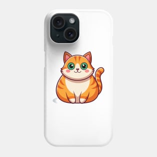Cute ginger cat body Phone Case