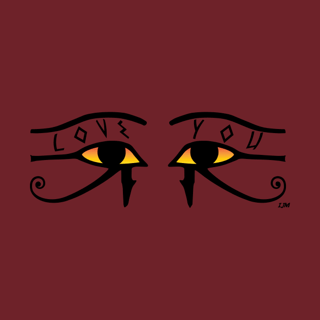 Horus Eyes Love You by IndianaJonesMinute